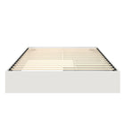 Nexera - Lit de rangement à deux tiroirs Queen Hunter, Blanc-Assemblage et livraison sans souci : Assemblage sans tracas, livraison à votre porte pour une mise à niveau pratique de votre chambre à coucher