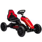 Aosom - Go-kart à pédales pour enfants avec essieu oscillant, siège réglable - rouge-Profitez d’un ajustement confortable à mesure que votre enfant grandit grâce au siège réglable sur 4 positions, offrant une plage de 5,5 po/14 cm 