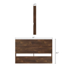 Nexera - Tête de lit queen effet de planches Queen, Truffe-6