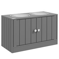 PawHut - Bols surélevés pour grande station d’alimentation pour animaux avec support - gris-Deux bols amovibles en acier inoxydable pour la nourriture et l'eau 