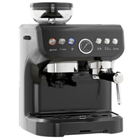 HOMCOM - Machine à espresso 15 bars avec mousseur à lait - noir-Choisissez entre une dose simple ou double pour une intensité d'espresso personnalisée