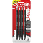 Sharpie – S-Gel Stylo à encre gel – 0,7 mm – bleu – paquet de 4-Gel