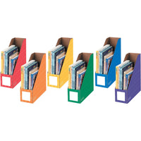 Bankers Box - Support de rangement pour porte-revues  - Couleurs assorties - Paquet de 6-Stocke et organise le matériel au format lettre