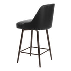 Zuo - Keppel Swivel Tabouret de comptoir - Noir/Bronze-6