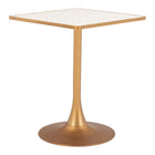 Zuo - Spot Table bistrot - Beige/Or-Fini terrazzo imitation pierre au style contemporain sophistiqué