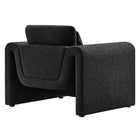 Modway - Waverly Boucle Tapis Fauteuil - Noir-Capacité de poids : 330 lb