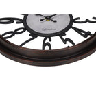 Monarch Specialties - Horloge - 16 po Rond - Horloge Murale - Brun Antique - Transitionnel-Le mécanisme sans tic-tac est idéal pour les environnements calmes et ne nécessite aucun assemblage . il suffit d'insérer une pile AA (pile non incluse), de l'accrocher au mur et d'en profiter 