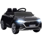 Qaba - Voiture RC électrique Audi Q8 sous licence 12V pour enfants - noir-Audi Q8 etron sportback sous licence 12V garantit un design authentique 