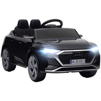 Qaba - Voiture RC électrique Audi Q8 sous licence 12V pour enfants - noir-Audi Q8 etron sportback sous licence 12V garantit un design authentique 