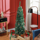 HOMCOM - Sapin de Noël artificiel avec aiguilles de pin et pommes de pin-L'ajout de pommes de pin accentue encore l'aspect naturel et sain de l'arbre 