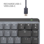 Logitech - MX Mechanical Mini pour Mac Clavier Sans Fil Illumine - Boutons Tactiles Silencieux - Gris ( Space Grey)-Les pièces en plastique de la souris MX Mechanical Mini for Mac sont en plastique recyclé post-consommation certifié (Pale Grey (36%) et Space Grey (47%). Hors les plastiques de l'assemblage du circuit imprimé, du câble FFC, des câbles et de l'emballage