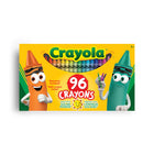 Crayons de cire Crayola, boîte de 96-Comprend 96 crayons de couleur Crayola dans une boîte pratique à couvercle rabattable, avec un taille-crayon intégré