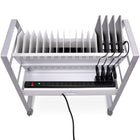 Luxor - Chariot de recharge ouvert pour 16 appareils avec alimentation CA pour tablettes/Chromebooks (tablettes inclinées)-9