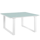 Modway - Fortuna Terrasse extérieure Table d’appoint - Blanc-Table d’appoint extérieure moderne