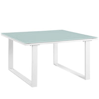 Modway - Fortuna Terrasse extérieure Table d’appoint - Blanc-Table d’appoint extérieure moderne