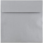 JAM Paper Enveloppes d'invitation carrées métalliques 6,5 x 6,5 po - Stardream Silver - paquet de 25-Couleur: Argent rêve étoilé