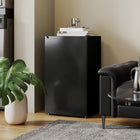 HOMCOM - congélateur mini compact avec température réglable - 2,1 pi3 - noir-Dégivrage manuel pour un nettoyage sans tracas