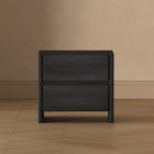 Manhattan Comfort - Linda 24" Table de nuit moderne à 2 tiroirs - Gris charbon - Lot de 2-10