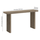 Hudson&Canal - Console Soren 55" L - Chêne gris vieilli-9