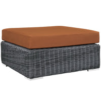 Modway - Summon Terrasse extérieure Ottoman de la place Sunbrella in Toile toscane-Tissu Sunbrella durable