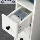 Kleankin - Armoire de rangement de salle de bain mince mobile sur roulettes - blanc-Charge maximale 33 lb, assemblage requis 