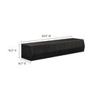 Modway - Vaughn 64 po Meuble TV mural, Noir-Finition stratifiée