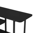 Manhattan Comfort - Console moderne Celine 70,86 po - Noir-Dessus de table en bois manufacturé de haute qualité avec placage