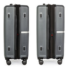 Air Canada - Bagage de soute rigide Laurentian de 24 po - roulettes pivotantes à 360 degrés - anthracite-Les tirettes de fermeture à glissière emboîtables, les pieds latéraux protecteurs et les poignées de prise sur le dessus et le côté facilitent l'utilisation en voyage