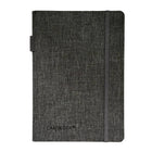 Cahier Bungee avec boucle pour stylo de Cambridge – 192 pages – Gris clair (590015)-Pages blanches de 8 x 5 1/2 po