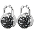 Master Lock – Cadenas à combinaison - 2 par paquet-Anneau en acier durci pour une plus grande robustesse