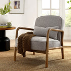 Modway - Charlie Boucle Tapis Fauteuil - Taupe-Rembourrage en mousse dense