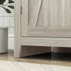 HOMCOM - Garde-manger de cuisine autoportant 72 po et buffet - gris-Conception anti-basculement à l'arrière pour fixer l'armoire au mur pour des raisons de sécurité 