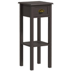 HOMCOM - Table d’appoint 2 niveaux avec rangement - café-Design mince et élégant qui s’intègre parfaitement dans les pièces de petite taille 
