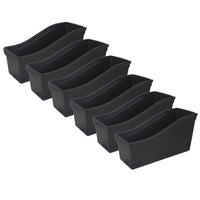 Storex - Grande corbeille à livres, noire, paquet de 6-Les grands bacs à livres peuvent contenir des livres, des magazines, des fichiers, des dossiers et bien plus encore. Ils mesurent 14,3 po de long x 5,3 po de large x 7 po de haut.