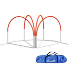 PawHut - Équipement d’agilité pour chien 4 pièces avec piquets de slalom orange-Ensemble de 4 pièces pour un entraînement d'agilité complet 
