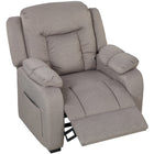 HOMCOM - Fauteuil de massage inclinable avec moteur silencieux - brun-Huit points de massage apaisent le dos, la taille, les cuisses et les jambes avec des minuteries personnalisables 