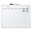 Quartet - Tableau calendrier blanc effaçable à sec,  11 po l x 14 po H-Sa surface magnétique est parfaite pour afficher des notes, des photos et plus encore