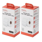 MUNBYN - Étiquette thermique - 2,25 x 1,25" - Blanc - 1000 feuilles/rouleau - 2 rouleaux/paquet - Paquet de 2 (4000 feuilles)-Spécifications : 2-1/4" X 1-1/4" (57,15 mm X 31,75 mm) (1 000 étiquettes/rouleau, 1 rouleau), diamètre du tube en papier : 1,26" (32 mm) diamètre du rouleau en papier : 3,15" (80 mm).