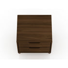 Manhattan Comfort - Rockefeller Table de Nuit 2 Tiroirs Style Mid-Century Modern 51 cm - Marron - Lot de 2-10