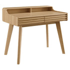 Modway - Render Bureau d’écriture - Chêne-Bureau d’écriture du milieu du siècle