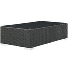 Modway - Sojourn Terrasse extérieure Table basse - Chocolat-Cadre en aluminium revêtu de poudre