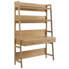 Modway - Bixby Bureau - Chêne-Bureau et bibliothèque à étages