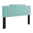 Modway - Juliet Touffe Performance Velvet Tête de lit King/King de Californie, Monnaie-Glam Deco King/Tête de lit California King