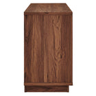 Modway - Capri 63 po Grains de bois TV Console, Noyer-Glissements au pied sans marquer