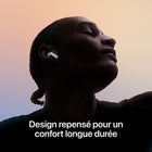 Apple - AirPods 4 avec Annulation active du bruit-Son Et Qualité Des Appels Améliorés - L'isolation vocale améliore la qualité des appels dans les environnements bruyants à l'aide du traitement audio avancé, qui réduit les bruits de fond et clarifie le son de votre voix pour la personne au bout du fil