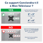 Mount-It! - Support mural pour petit téléviseur à mouvement complet-Le paquet comprend un support mural, le matériel d'installation et des instructions d'installation faciles à suivre