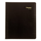 Blueline - 2026 Agenda mensuel Essential 16 mois - 11" x 9-1/16" - Noir - Bilingue-Reliure spirale double avec couverture flexible