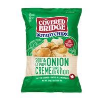 Covered Bridge - Chips Crème sure et oignon - 170 g-Sac de 170 g