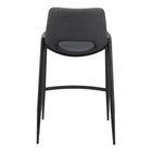 Zuo - Desi Tabouret de comptoir - Noir - Ensemble de 2-6