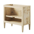 Modway - Elysian 36" Armoire de toilette de salle de bain (lavabo non inclus) - Bourgogne-Construction en bois de manguier